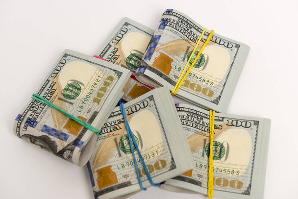 Packs of hundred dollar bills - Photo, Image