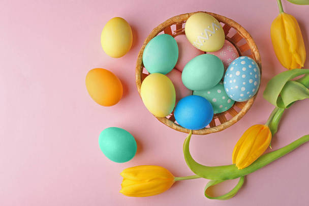 painted Easter eggs - 写真・画像
