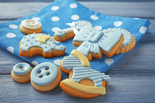 Baby cookies with glaze  - Fotó, kép