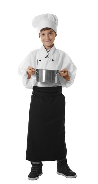 Cute boy in chef uniform   - Фото, изображение