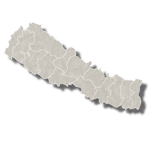 Nepal  map city icon - Vector, imagen