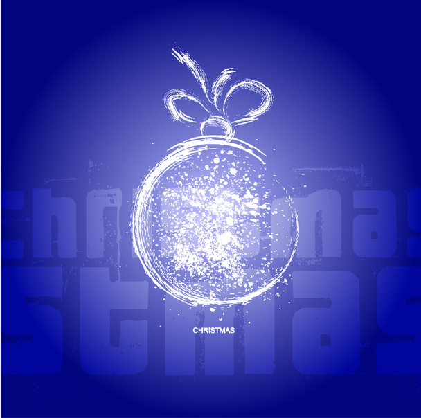 Christmas decoration stylized ball. - Vector, Image