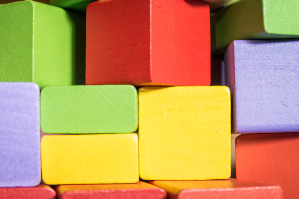 colorful block toys - Foto, afbeelding