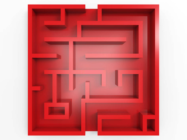 labirinto rosso vista dall'alto
 - Foto, immagini