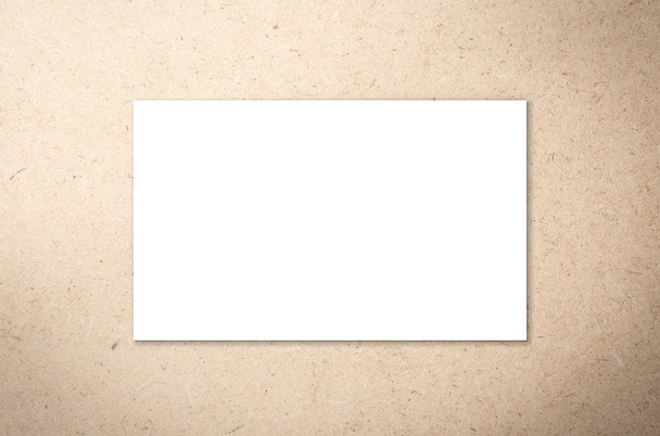 白い空白の名前カード - 写真・画像