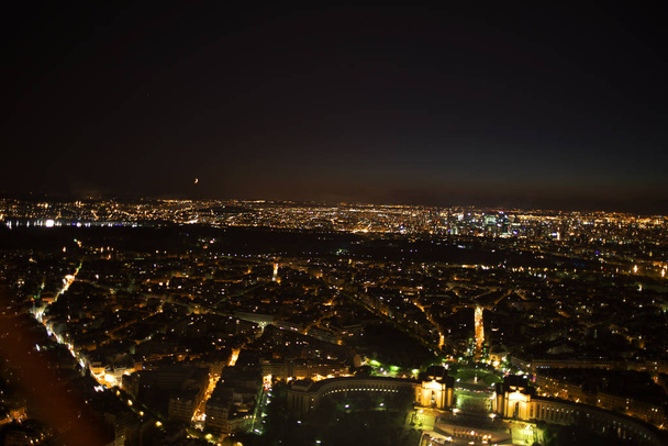 Paris. Night view from the Eiffel tower - Foto, Bild