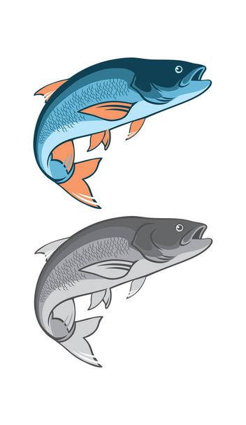 asp fish für logo - Vektor, Bild