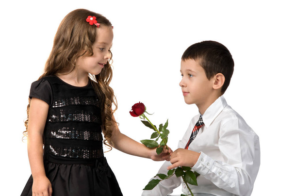 relationship between young children. - Фото, зображення