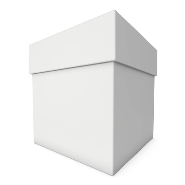 White box isolated on white background - Фото, изображение