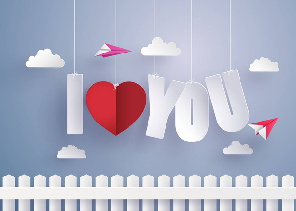 Concepto de Amor y Día de San Valentín
 - Vector, imagen