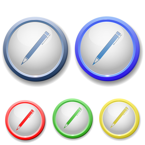 Circle pen icon - Вектор,изображение