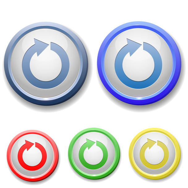 Circle refresh icon - Vector, afbeelding