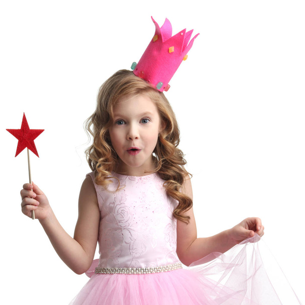 Little fairy with magic wand - 写真・画像