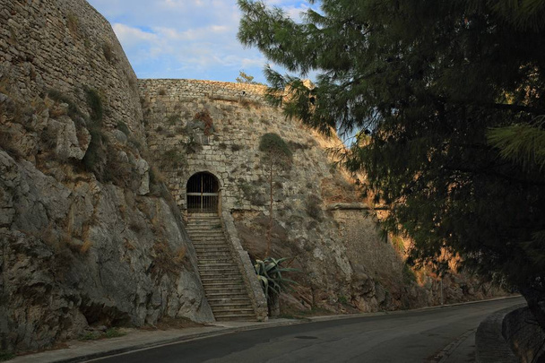 Acronafplio Fortress in Nafplion, Argolis Peloponnese, Greece - Fotoğraf, Görsel