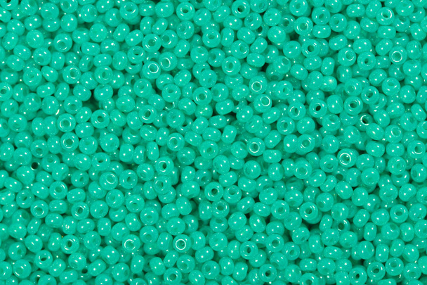 Torquoise seed beads. - Photo, Image
