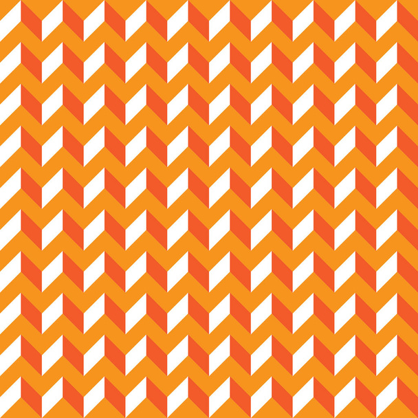 orangefarbene Kontur abstrakte 3D geometrische Würfel nahtloser Musterhintergrund für Tapeten, Muster, Web, Blog, Oberfläche, Texturen, Grafik & Druck - Vektor, Bild