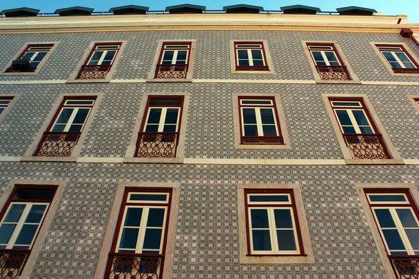 Détail d'un ancien bâtiment à Lisbonne, Portugal - Photo, image