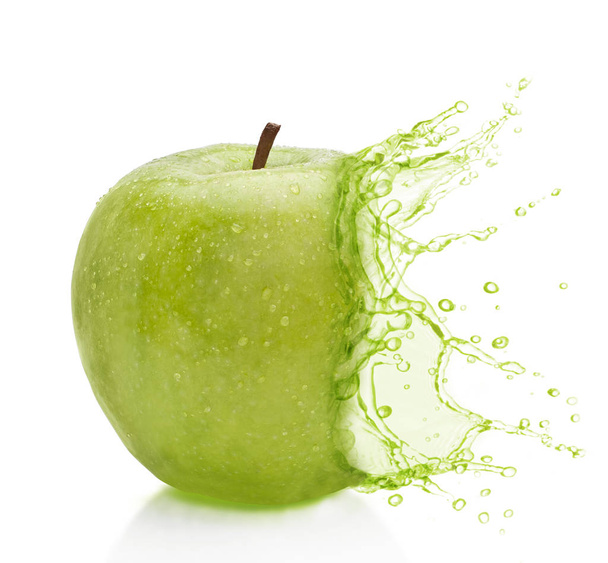 Elma yeşil sıçrama - Fotoğraf, Görsel
