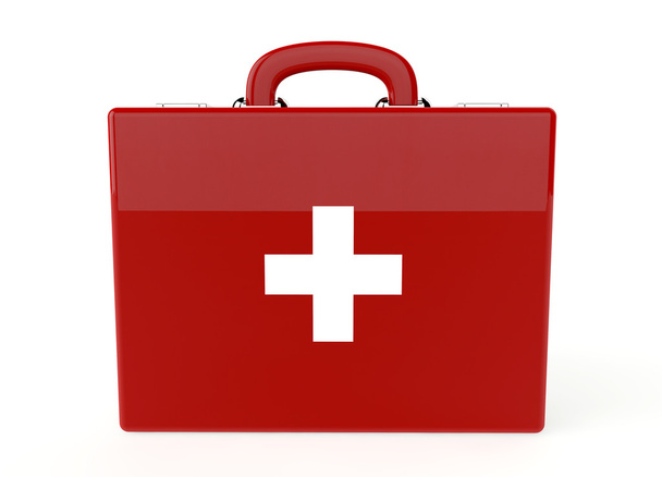 Red first aid kit - Photo, Image