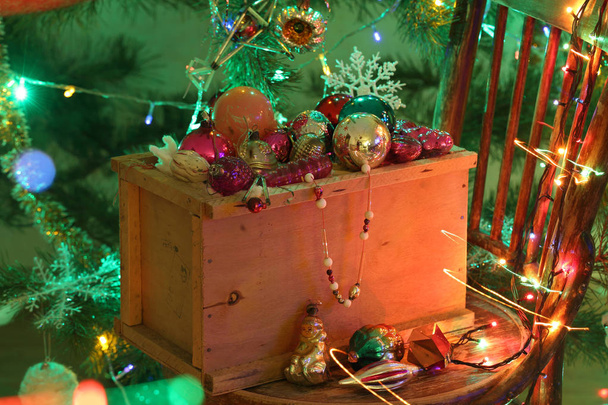 Mail order a box of Christmas toys - Foto, Imagem