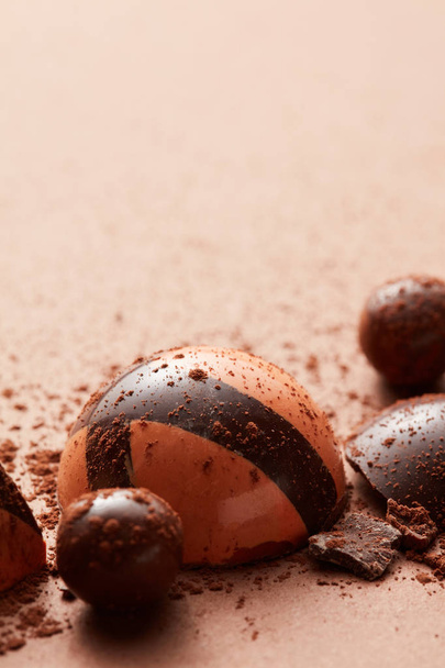 delicious chocolate candies - Foto, Imagem
