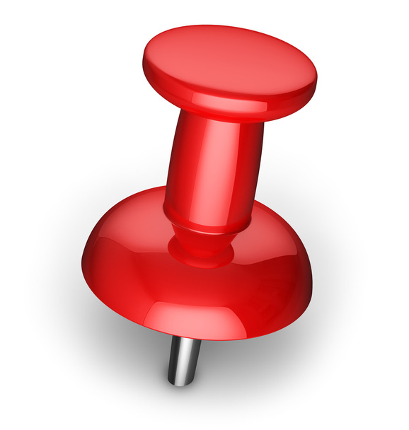 Red pushpin - Foto, Imagen