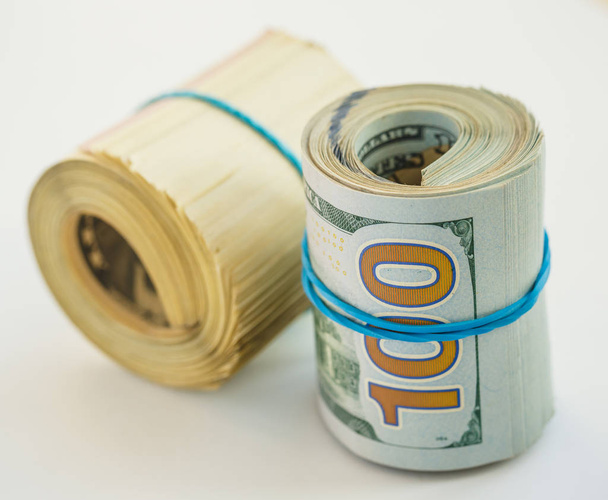 Roll of hundred dollars - Photo, Image