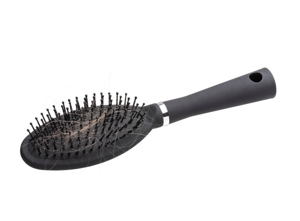 Siyah saç tarak fırça - Fotoğraf, Görsel