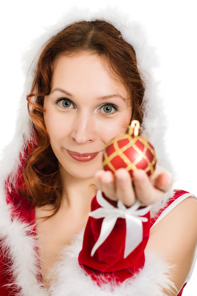 Beautiful woman dressed as Santa - Zdjęcie, obraz