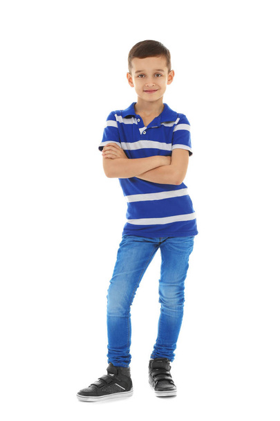 Cute boy, isolated on white - Foto, Imagen