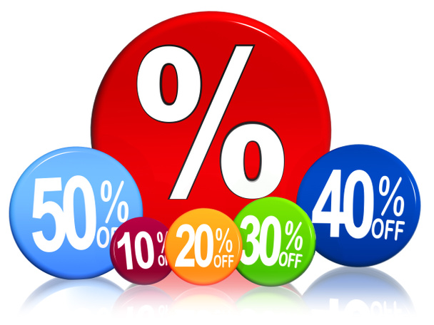 Различные проценты в цветовых кругах
 - Фото, изображение