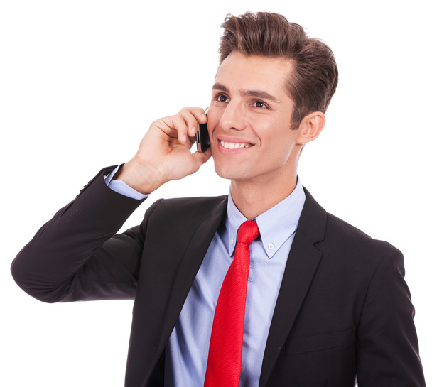hombre de negocios hablando en su teléfono inteligente
 - Foto, imagen