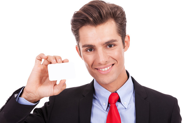 Business man showing you his business card - Photo, Image