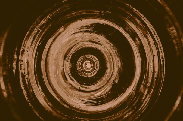 Hipnose Espiral, conceito para hipnose, padrão descendente, fundo abstrato de círculos cintilantes branco cinza marrom preto verde azul limão amarelo laranja marrom violeta rosa turquesa textura colorida
 - Foto, Imagem