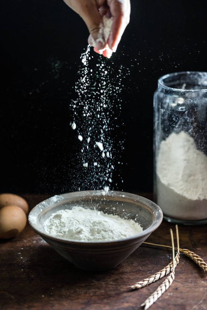 hand spelt flour - Foto, immagini