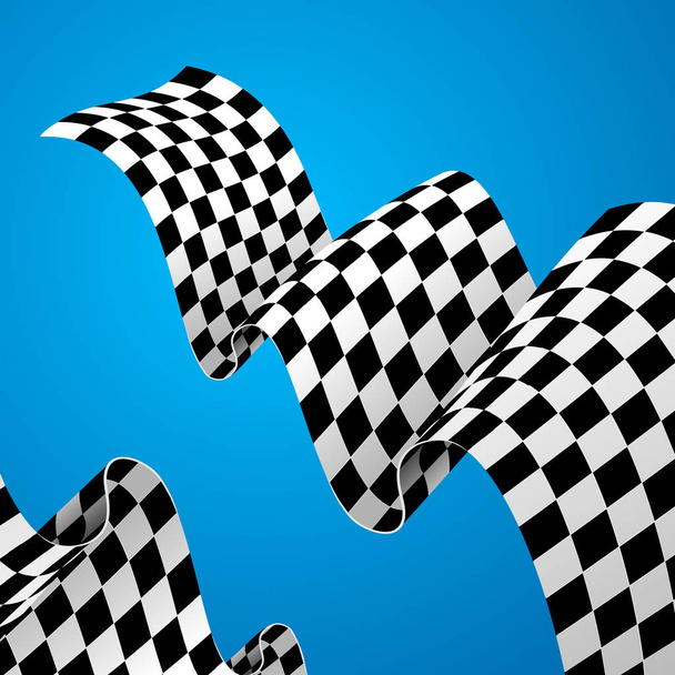 Racing Flag Background. Vector - ベクター画像