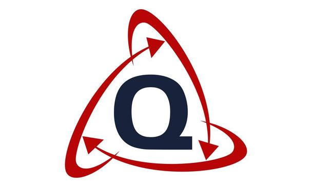 Интернет-маркетинг Бизнес распространение технологий Письмо Q
 - Вектор,изображение