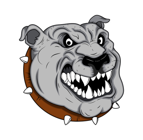 Bulldog mascota tatuaje vector
 - Vector, Imagen