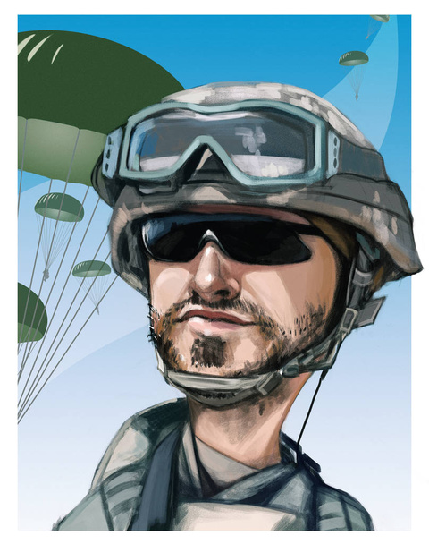Estados Unidos paracaidista
 - Foto, Imagen
