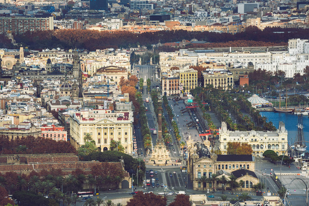 Εναέρια cityscape της Βαρκελώνης - Φωτογραφία, εικόνα