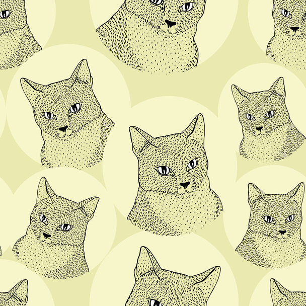 Vector Seamless cats pattern - Вектор, зображення