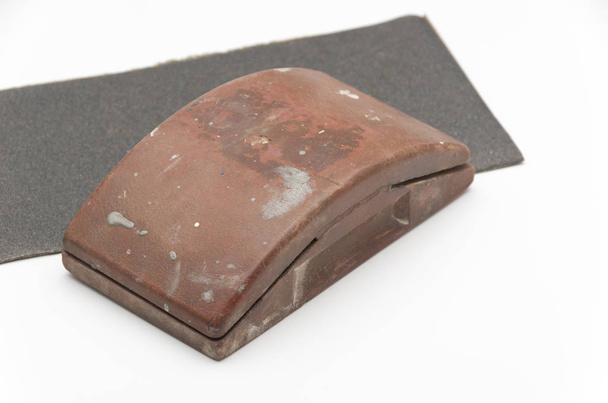 Eski zımpara kağıdı tutucu, kullanılan araçlar, - Fotoğraf, Görsel
