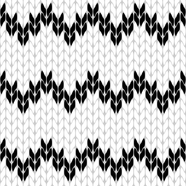 Tejido blanco y negro patrón de fondo triángulo aislado vector
 - Vector, imagen
