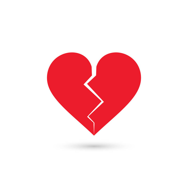 Icono del corazón roto, vector
 - Vector, imagen