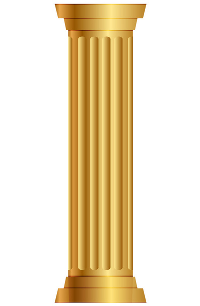 Vector illustration of gold column - Vetor, Imagem