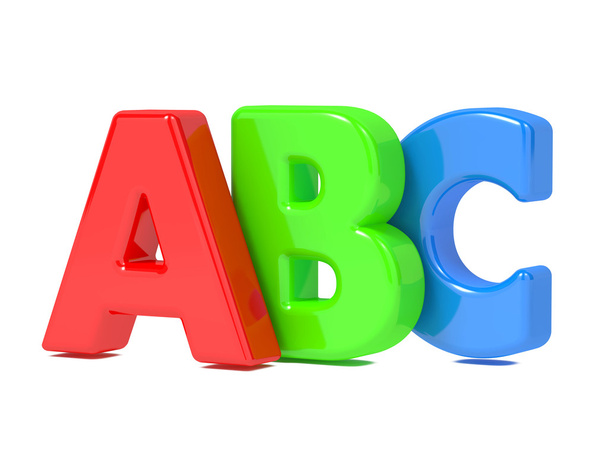ABC Letters Isolated on White. - Photo, Image