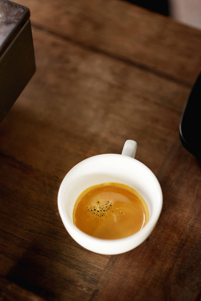 Espresso, Hot coffee cup - Φωτογραφία, εικόνα