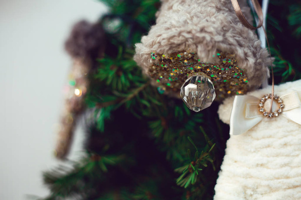 Christmas decorations on a christmas tree - Фото, зображення