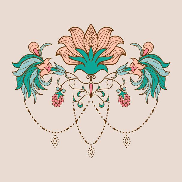 set of lotus flowers - Vecteur, image
