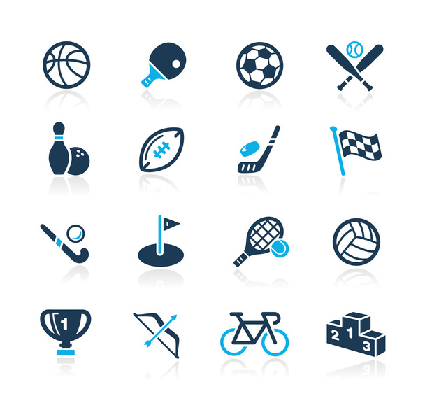 Sports Icons // Azure Series - Vetor, Imagem